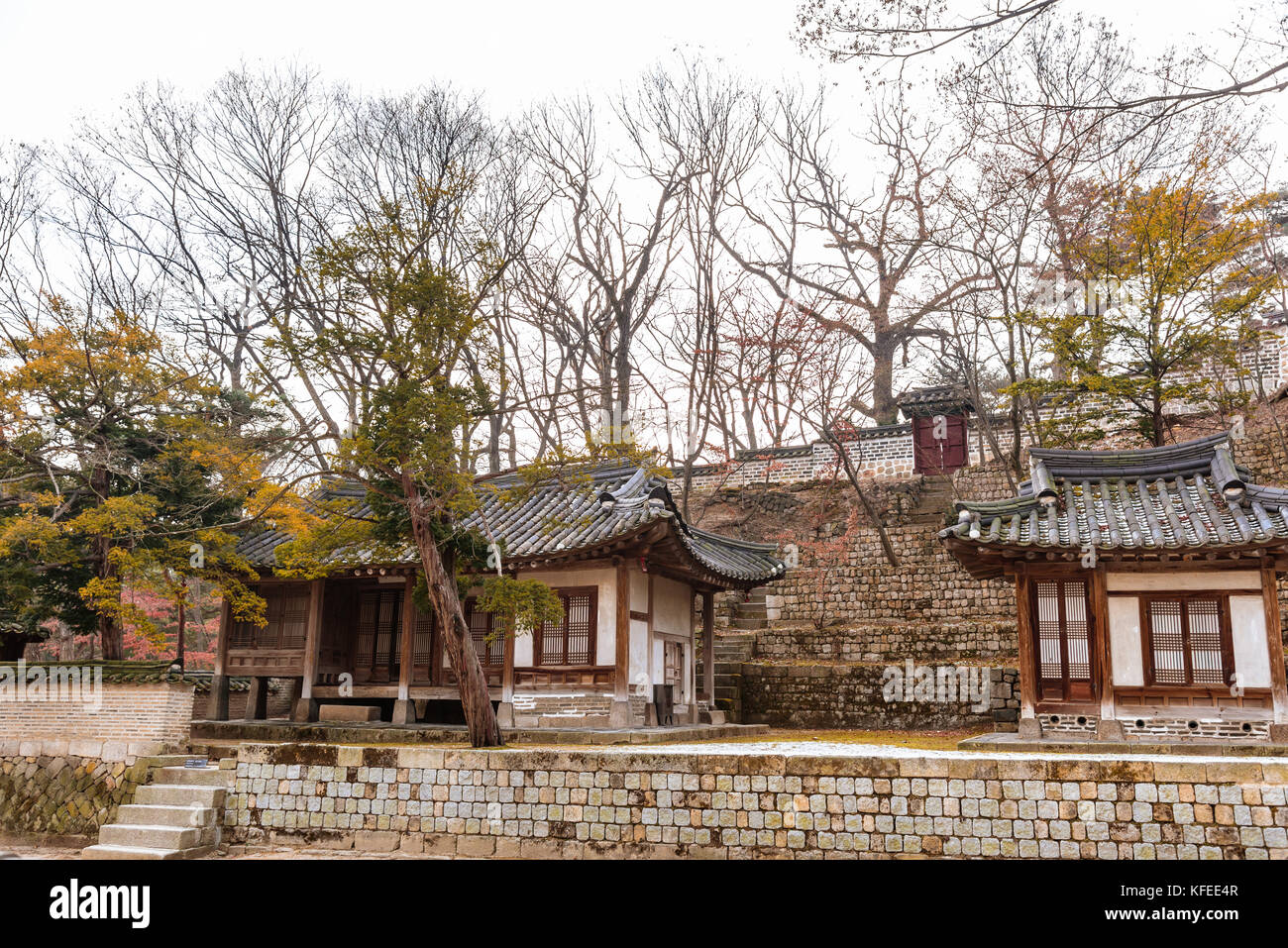 Korean Traditional Architecture In The Secret Garden Of