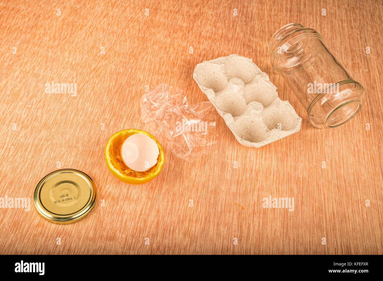 Differents types of refuse selected by their type Stock Photo Alamy