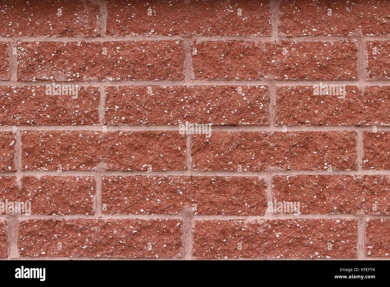 Salmon Red Brick Wall Background With White Specks in Traditional