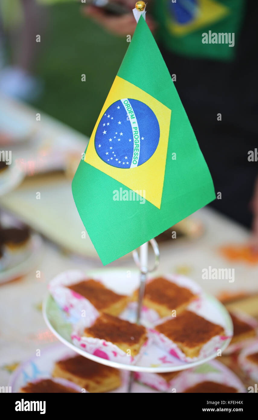 Brazilian Flag Cake and Cookies | Cakes by Angela Marie