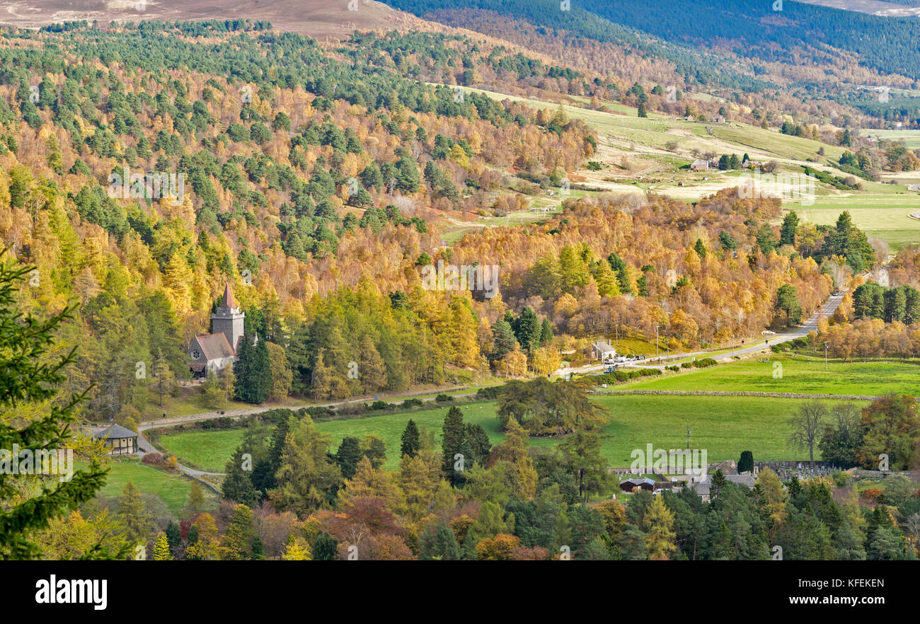 BALMORAL CASTLE ROYAL DEESIDE ABERDEENSHIRE SCOTLAND CRATHIE CHURCH AND