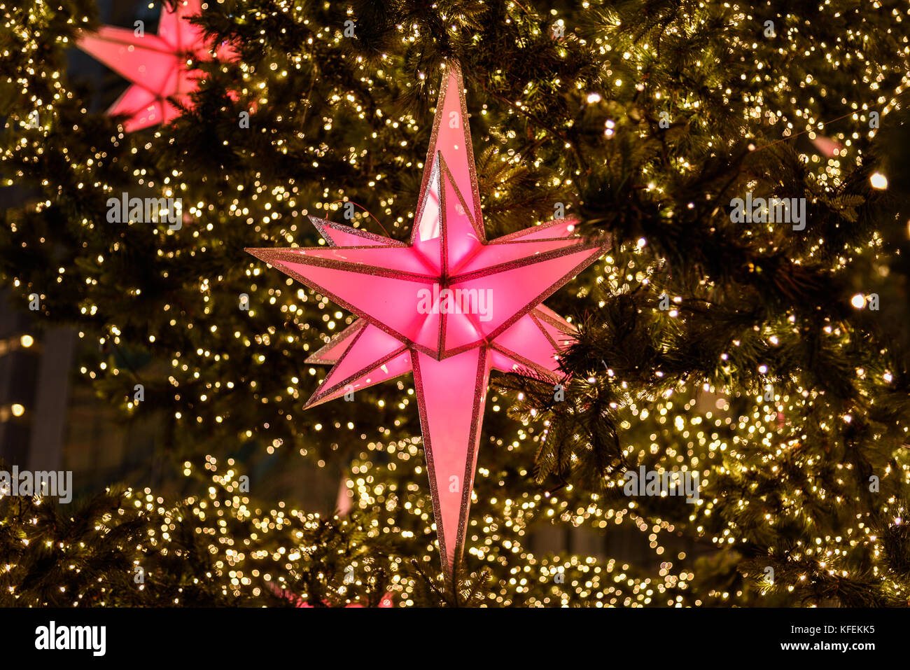 Christmas light decoration in Seoul, South Korea Stock Photo - Alamy