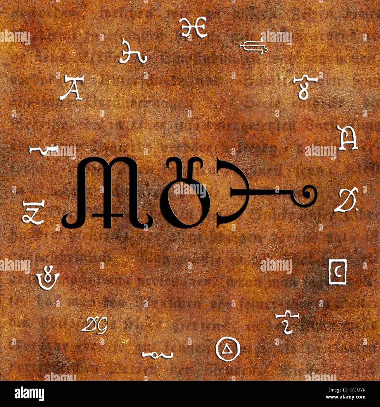 Alchemy symbols hi-res stock photography and images - Alamy