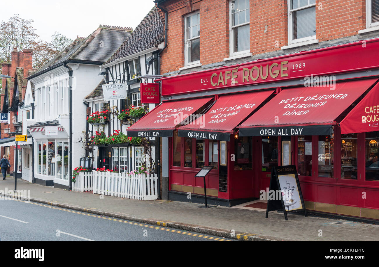View of High Street, Pinner, Middlesex, England, United Kingdom Stock