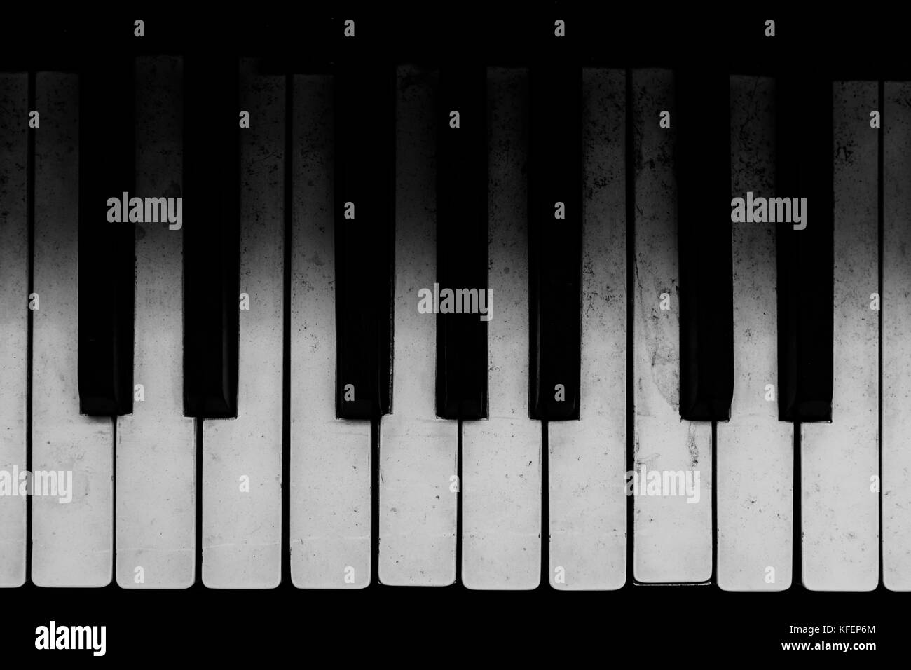 Detail shot of an old piano's keyboard keys Stock Photo Alamy