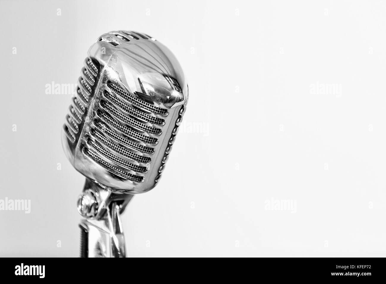 Microphon Image Detail shot of a classic style microphone Stock Photo - Alamy