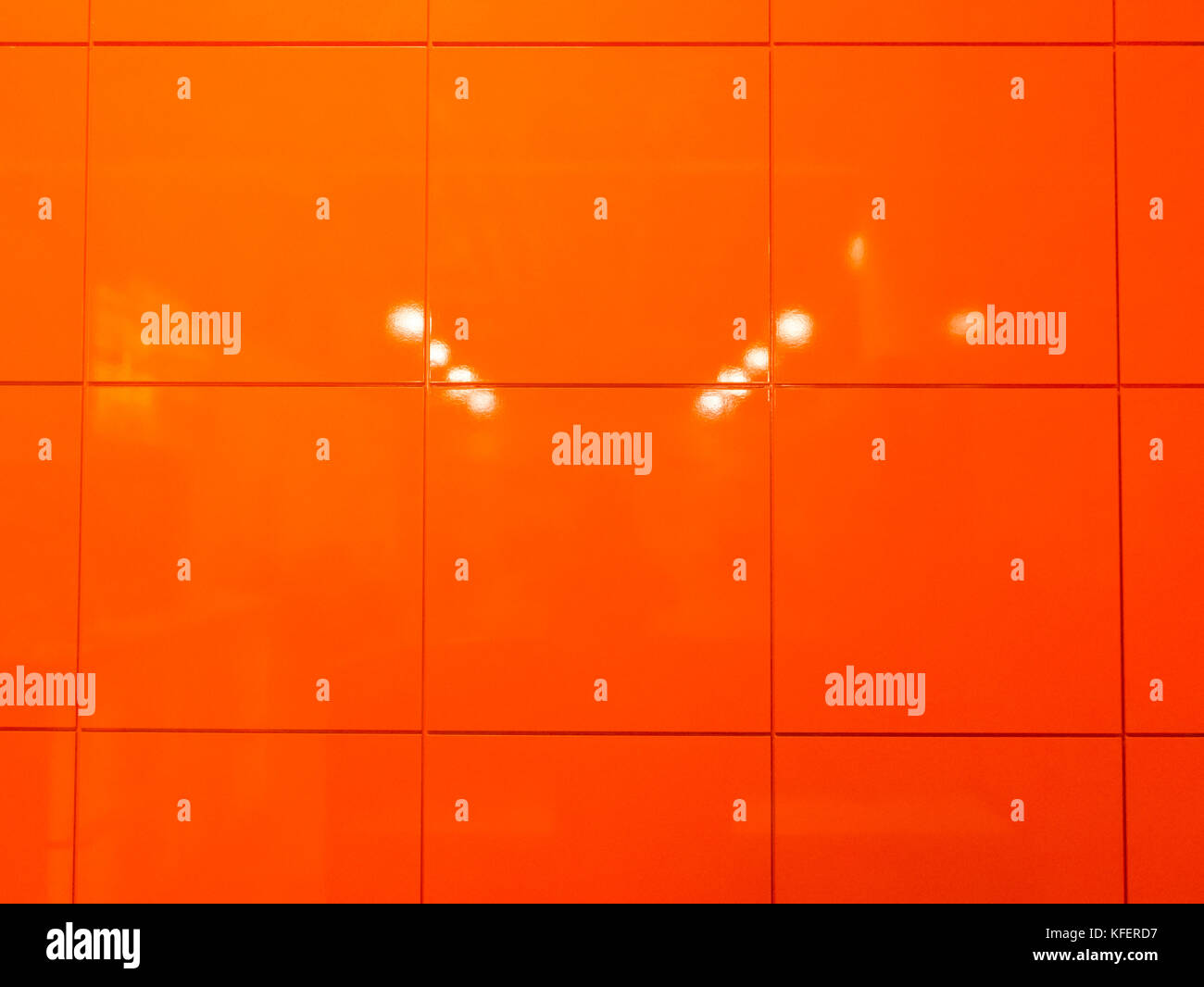 orange glossy noble urban mirroring flagging, tile texture with lights .backgrounds and texture