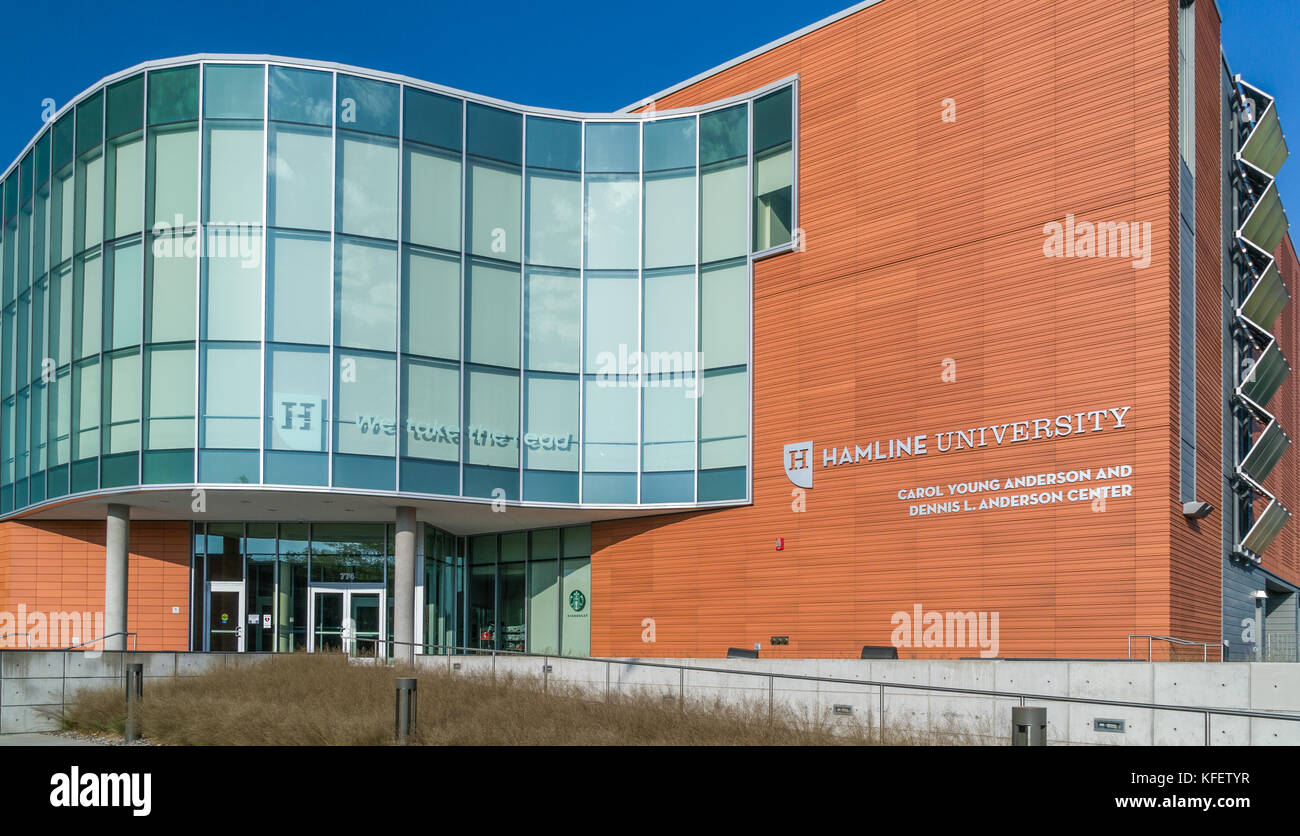 ST. PAUL, MN/USA - SEPTEMBER 22, 2017: Carol Young Anderson and Dennis L. Anderson Center on the campus of Hamline University. Stock Photo