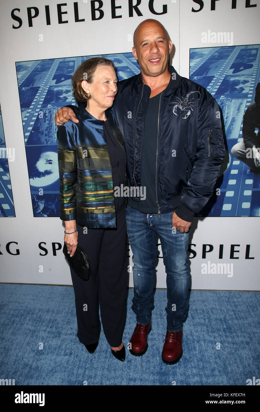 HBO's Documentary Premiere of 'Spielberg' - Arrivals  Featuring: Delora Vincent, Vin Diesel Where: Hollywood, California, United States When: 27 Sep 2017 Credit: FayesVision/WENN.com Stock Photo