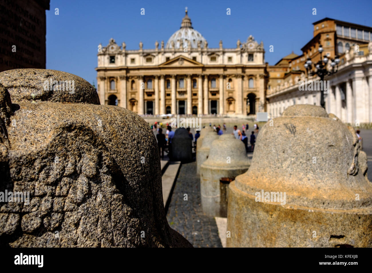 St. Peter's Square, Vatican City, Rome Stock Photo