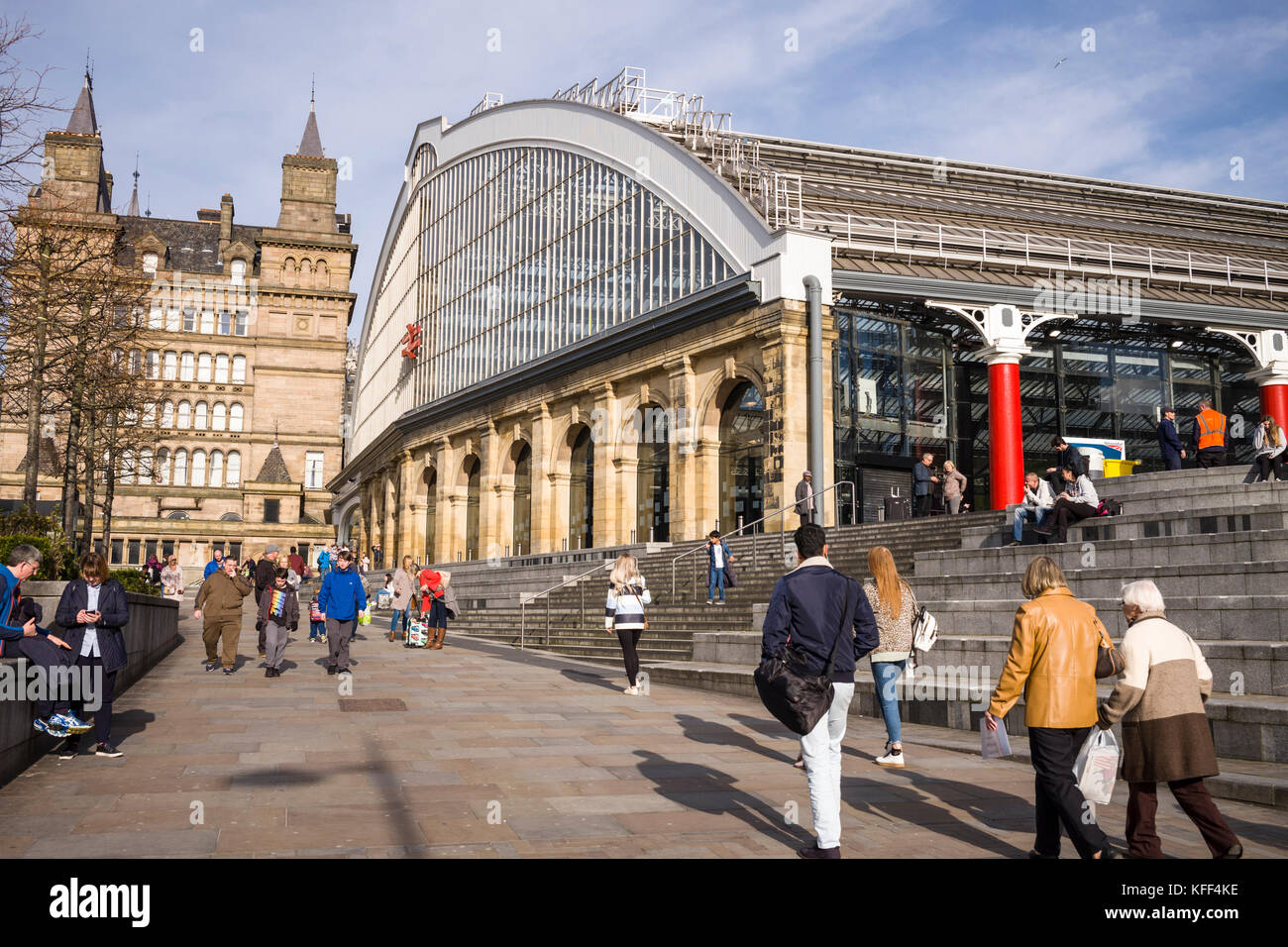 Liverpool Merseyside, Lime Street Railway Station. Grand terminus ...