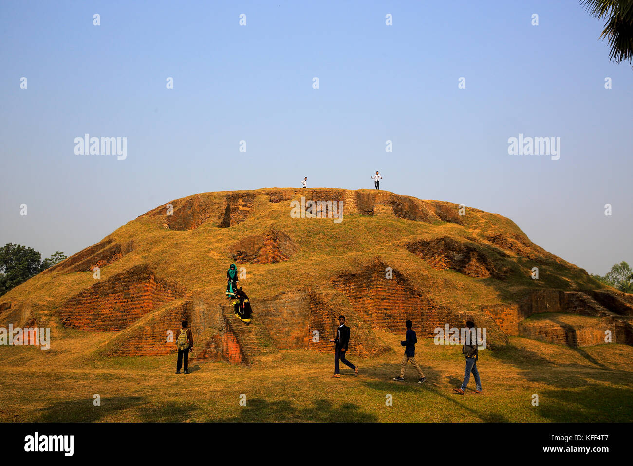 Gokul Medh an excavated mound in the village of Gokul under Bogra Sadar Upazila, about two km southwest of Mahasthangarh citadel. It is popularly know Stock Photo