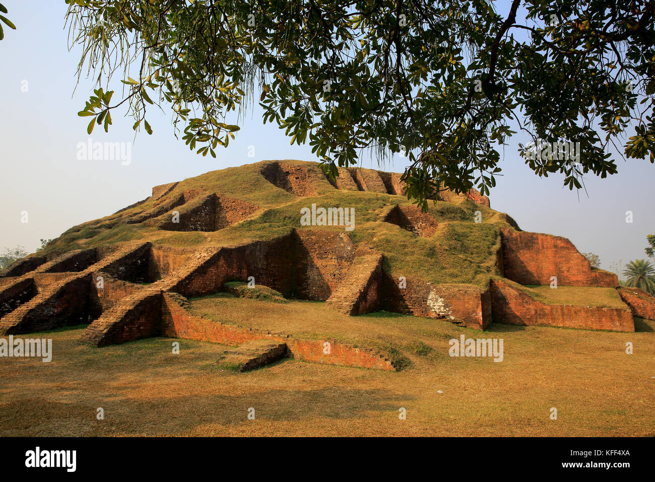 Gokul Medh an excavated mound in the village of Gokul under Bogra Sadar Upazila, about two km southwest of Mahasthangarh citadel. It is popularly know Stock Photo