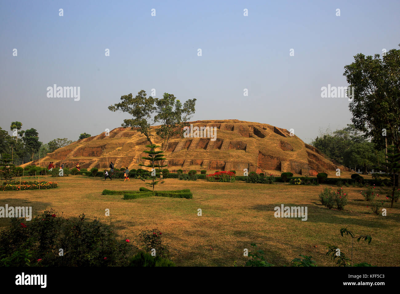 Gokul Medh an excavated mound in the village of Gokul under Bogra Sadar Upazila, about two km southwest of Mahasthangarh citadel. It is popularly know Stock Photo