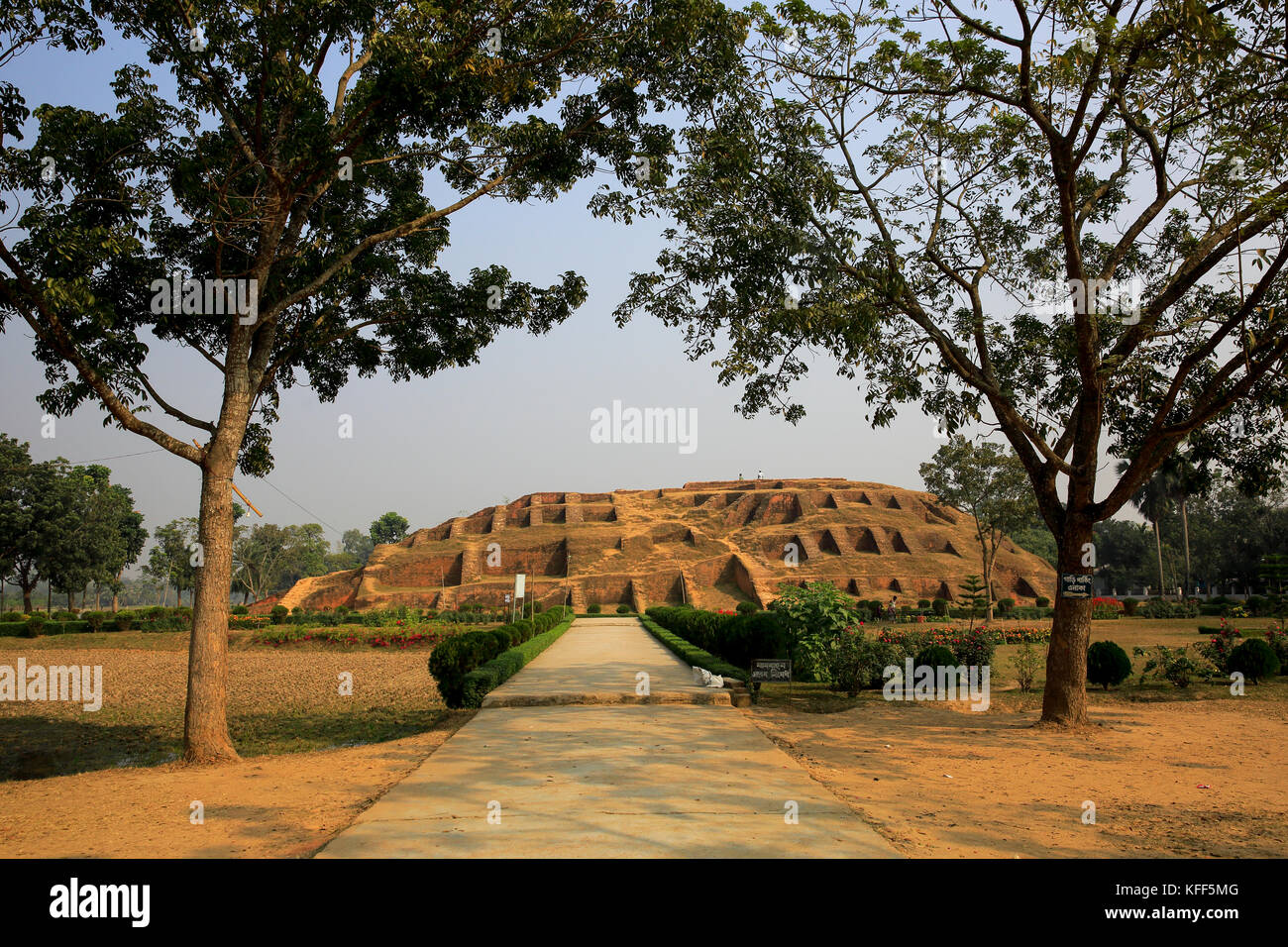 Gokul Medh an excavated mound in the village of Gokul under Bogra Sadar Upazila, about two km southwest of Mahasthangarh citadel. It is popularly know Stock Photo
