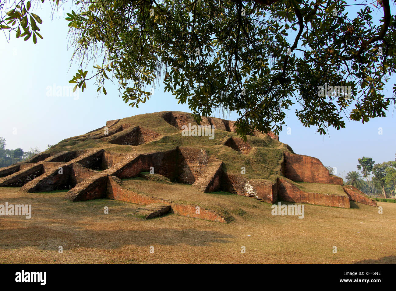 Gokul Medh an excavated mound in the village of Gokul under Bogra Sadar Upazila, about two km southwest of Mahasthangarh citadel. It is popularly know Stock Photo