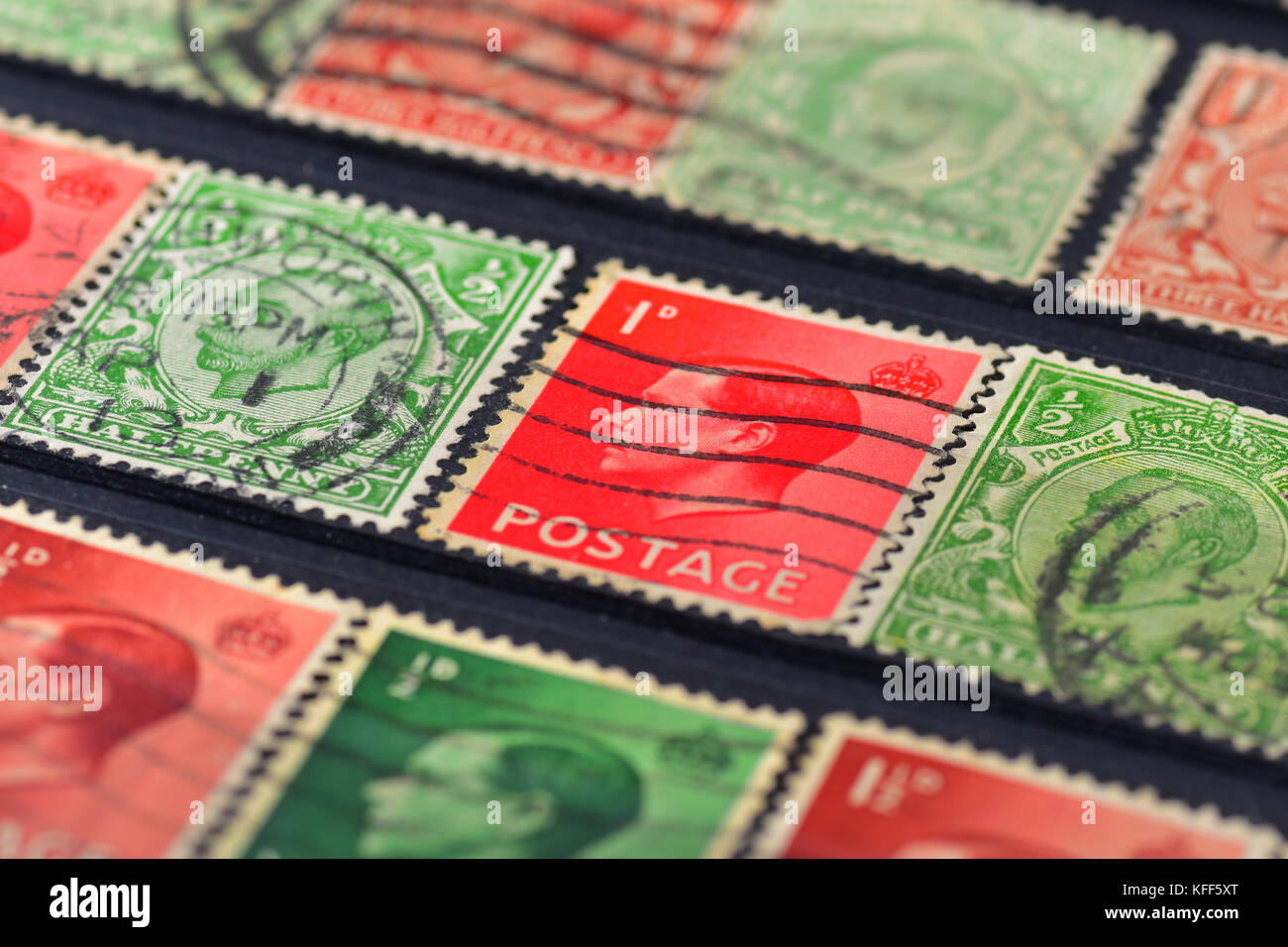 Old British empire stamp collection V and Edward VIII Stock