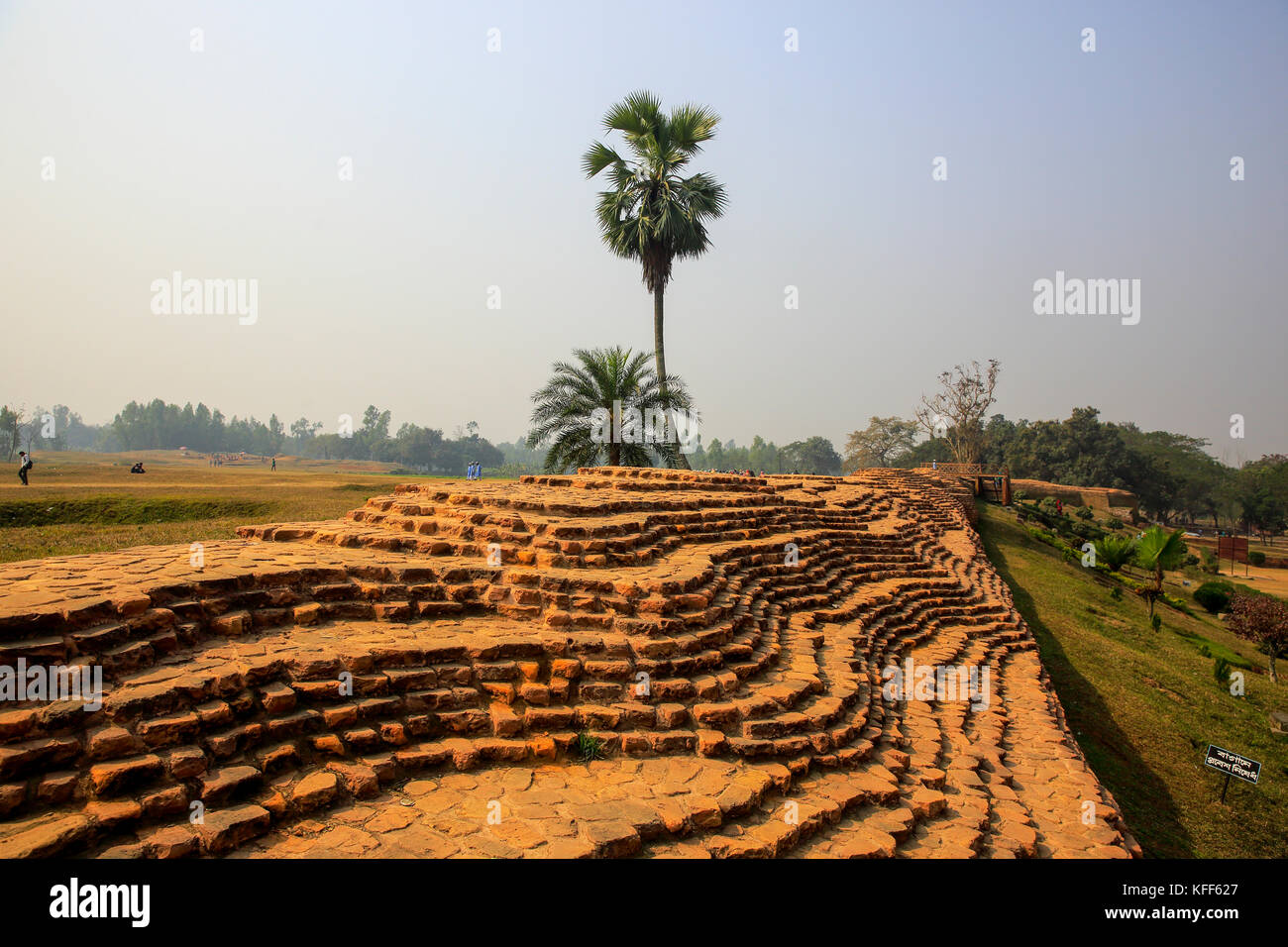 Mahasthangarh is the oldest archaeological site in Bangladesh. It dates back to 700 BCE and was the ancient capital of the Pundra Kingdom. Bogra, Bang Stock Photo