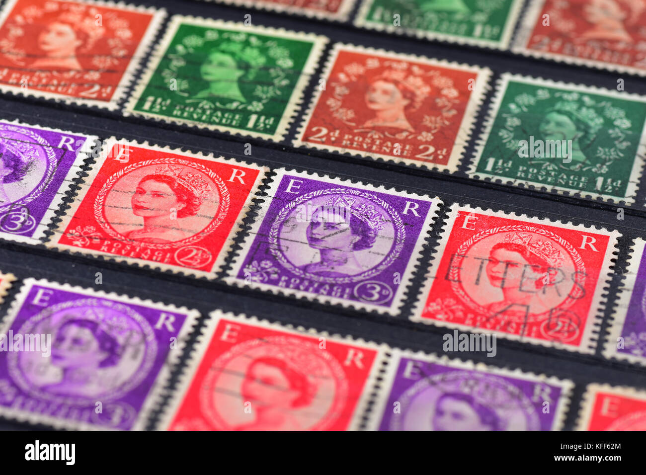 Collection of Old Postage Stamps from around The World Stock Photo - Alamy