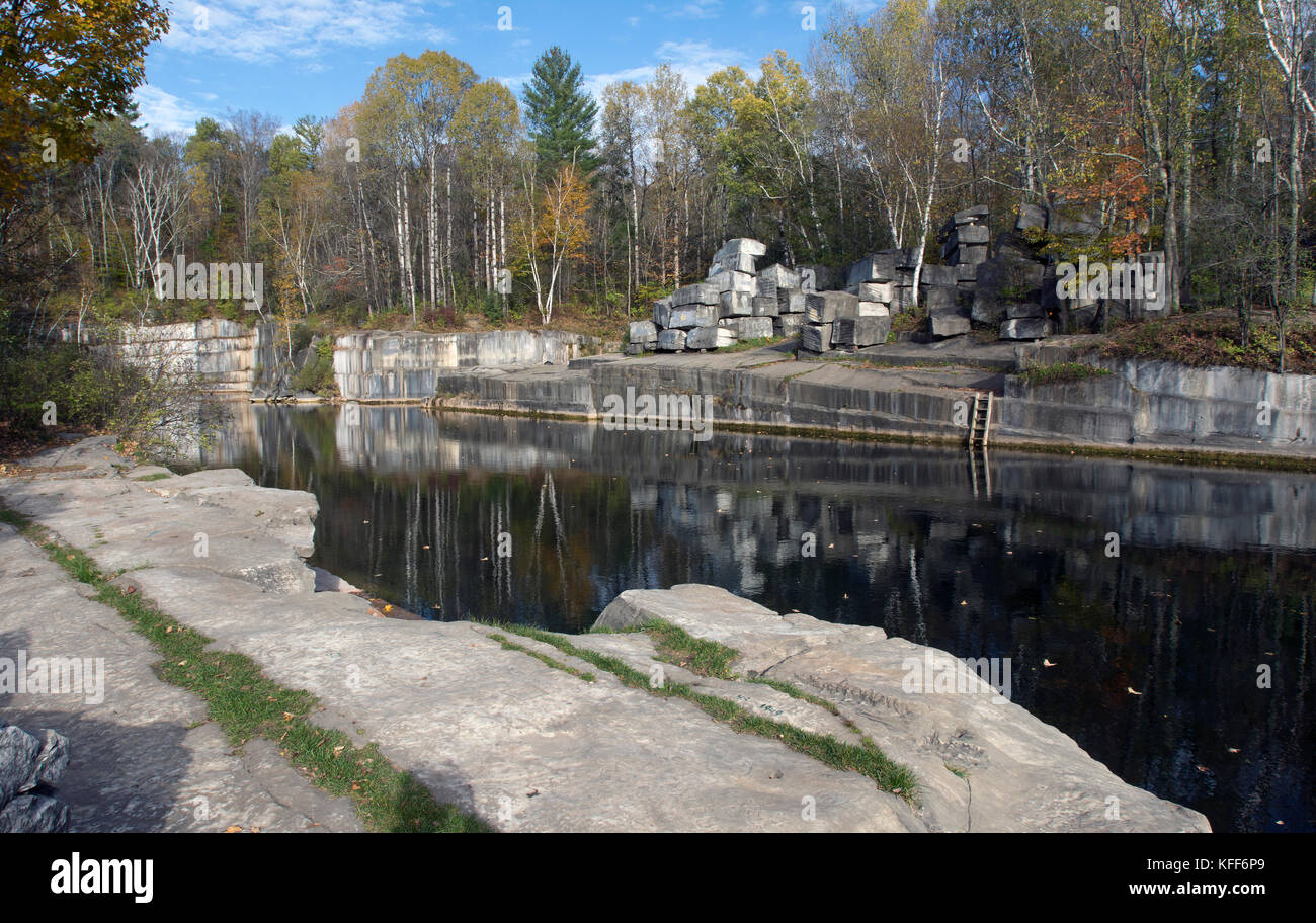 The abandoned Dorset Marble Quarry (1785) the oldest quarry in the US