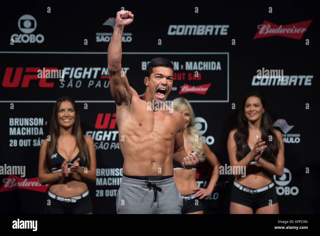 São Paulo, Brazil. 27th October, 2017. UFC fighter Lyoto Machida of