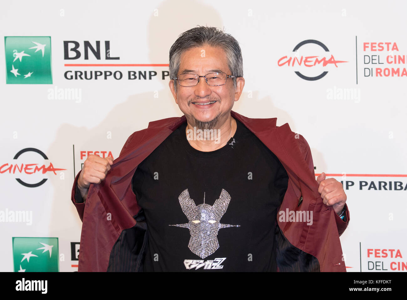 Rome, Italy. 28th Oct, 2017. Rome Film Festival: Go Nagai attending the photocall of Mazinger Z Infinity Credit: Silvia Gerbino/Alamy Live News Stock Photo