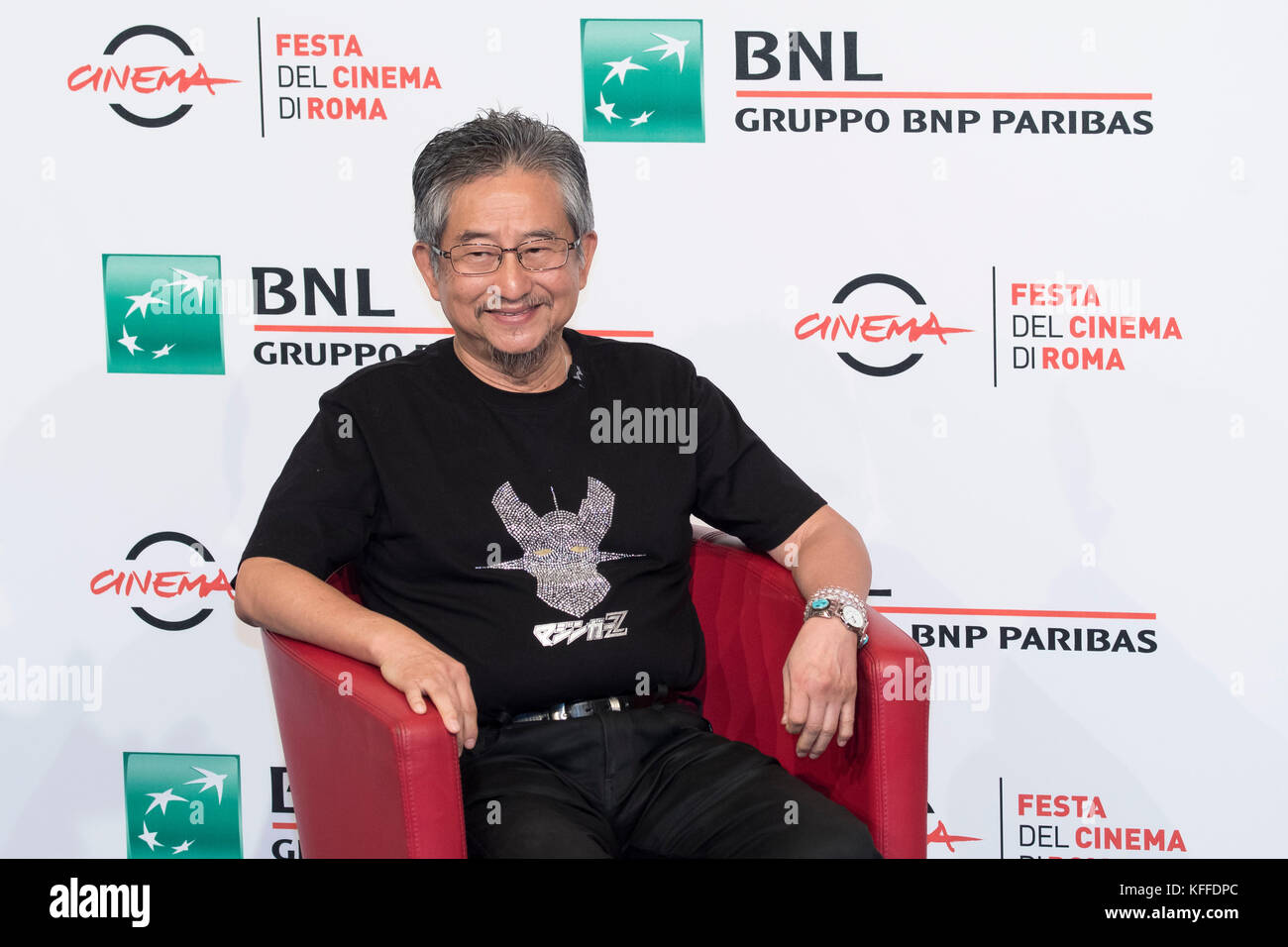 Rome, Italy. 28th Oct, 2017. Rome Film Festival: Go Nagai attending the photocall of Mazinger Z Infinity Credit: Silvia Gerbino/Alamy Live News Stock Photo