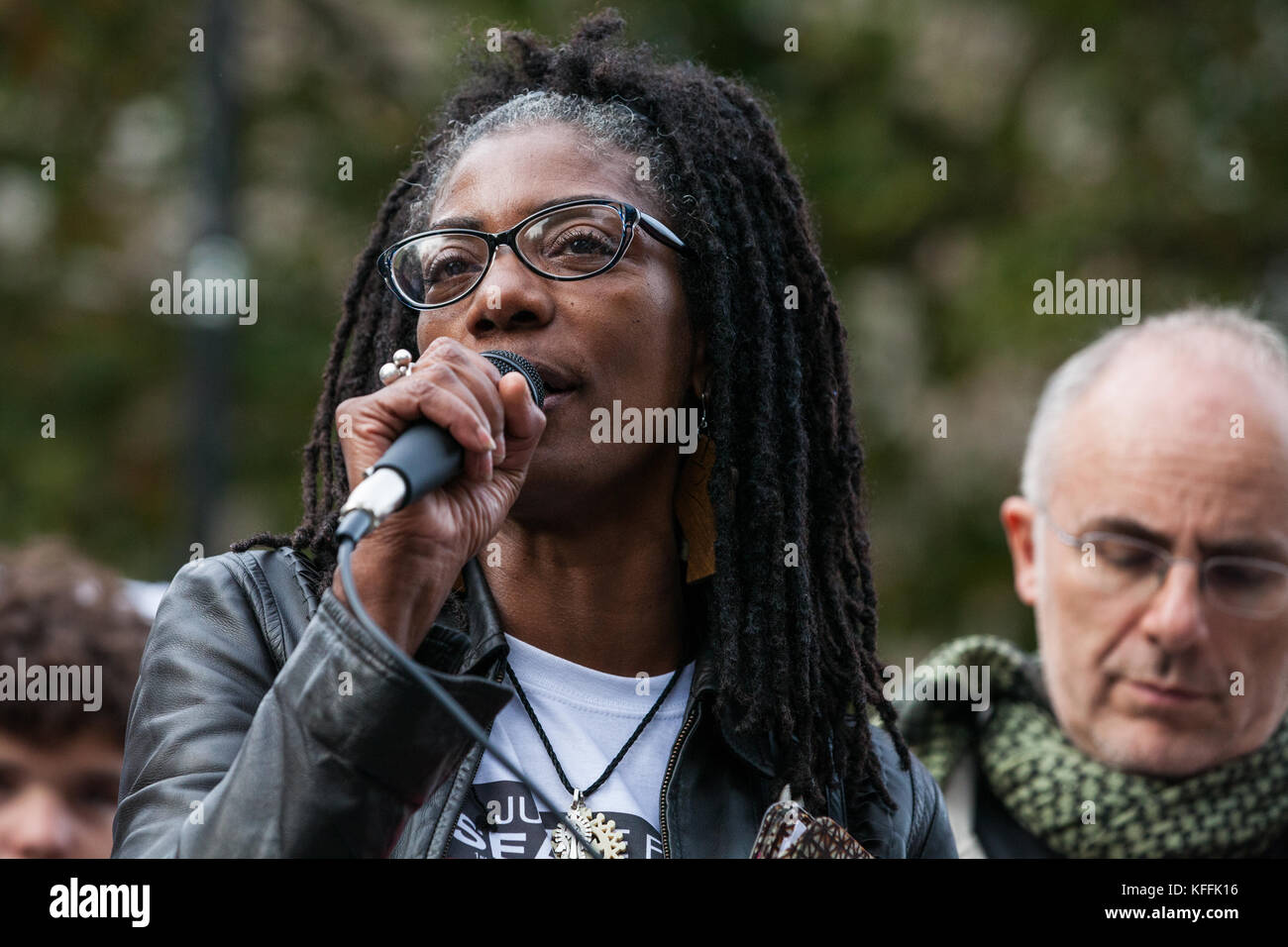 London, UK. 28th October, 2017. Marcia Rigg, sister of Sean Rigg ...