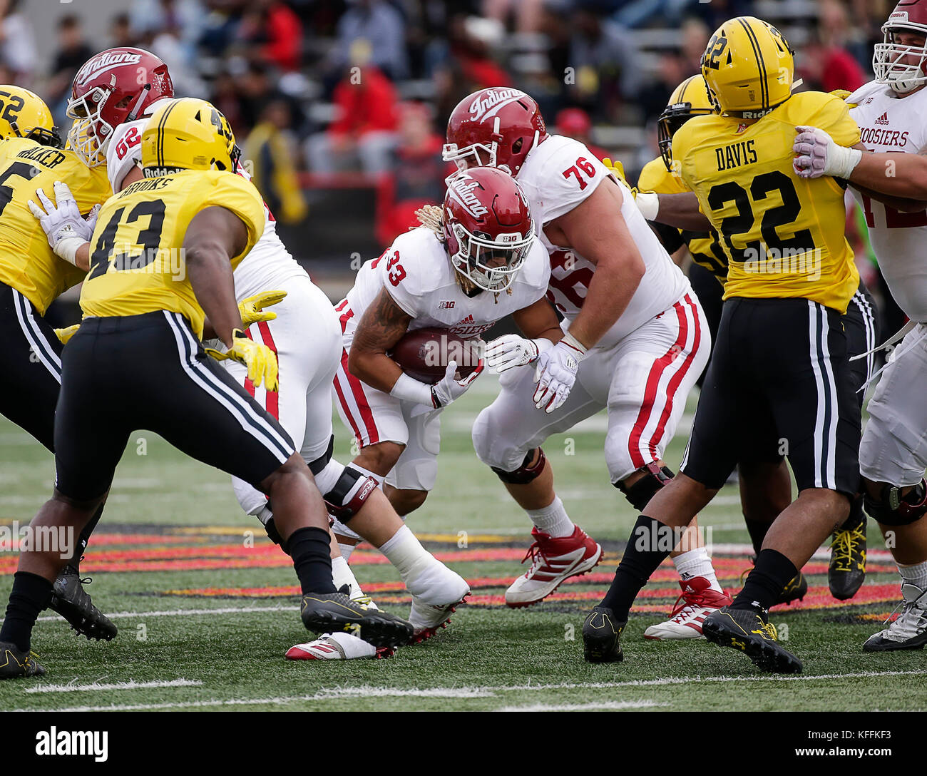 College Park Maryland Usa 28th Oct 2017 Indiana