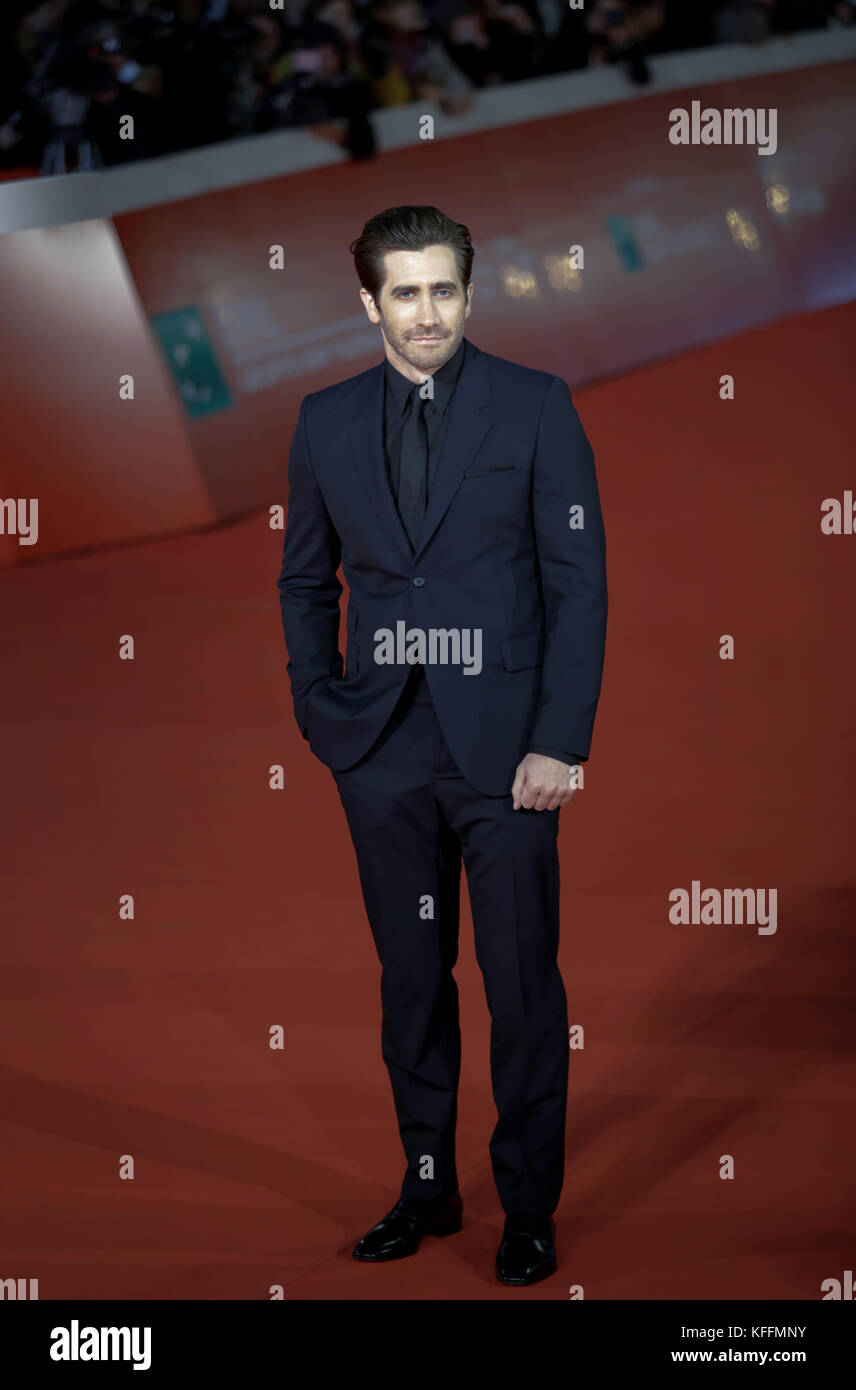 Rome, Italy. 28th Oct, 2017. Jake Gyllenhaal walk a red carpet for 'Stronger' during the 12th Rome Film Fest at Auditorium Parco Della Musica on October 28, 2017 in Rome, Italy. Credit: Gennaro Leonardi / Alamy Live News Stock Photo