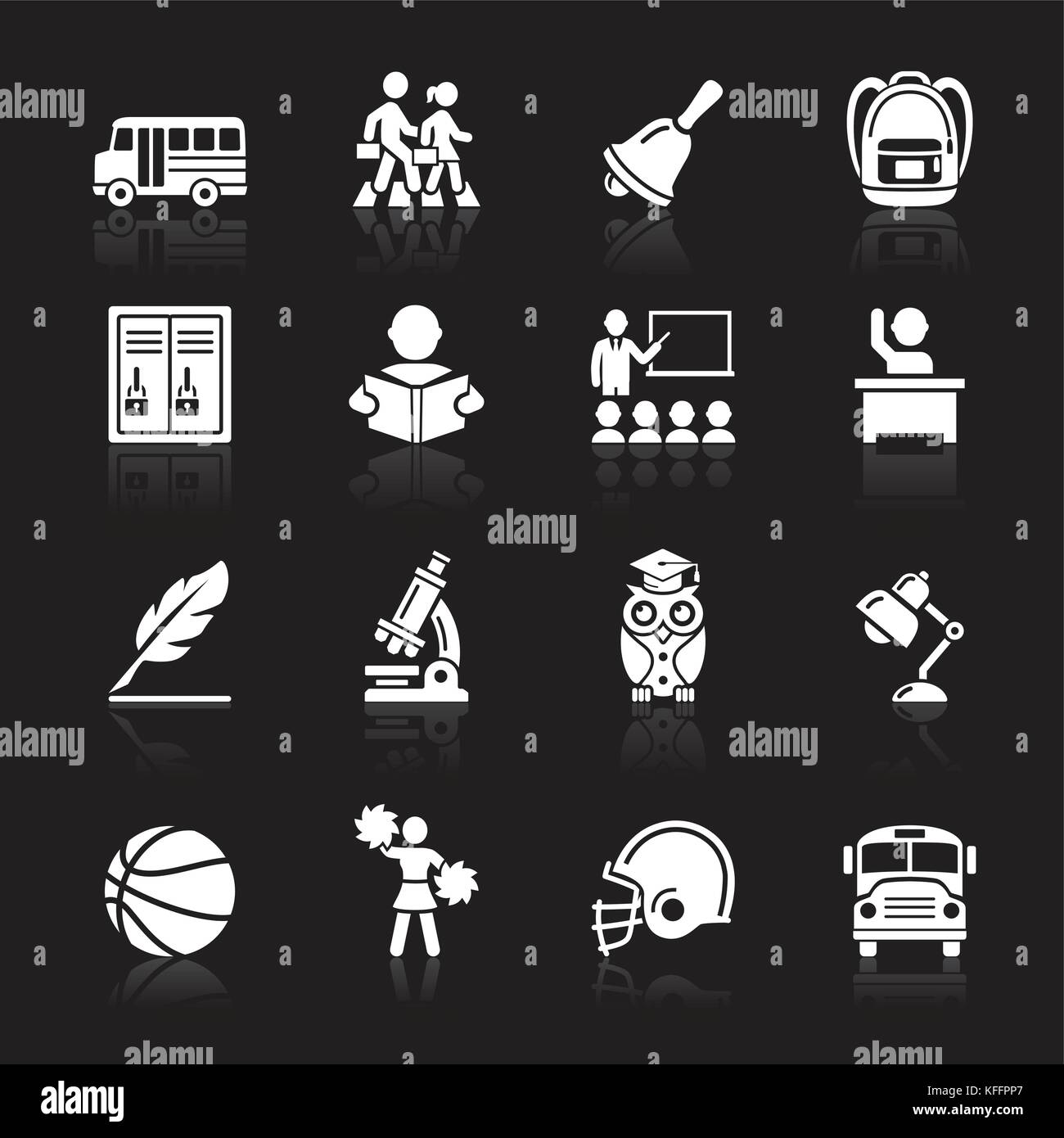 Education Icons set. Vector Illustration Stock Vector Image & Art - Alamy