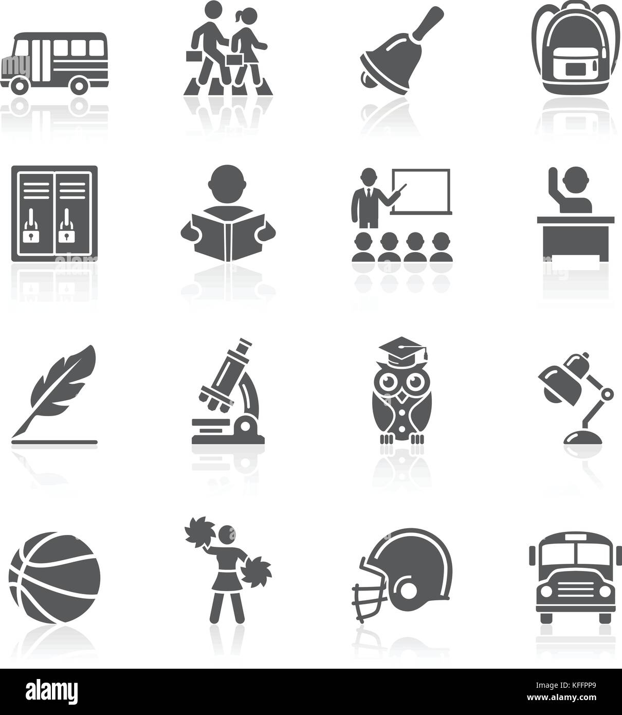 Education Icons set. Vector Illustration Stock Vector Image & Art - Alamy
