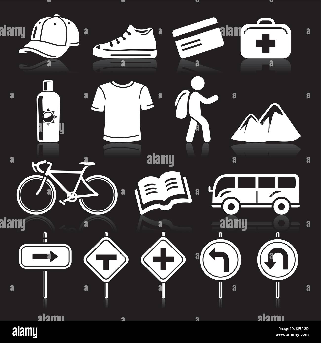 Travel icons set. Vector Illustrations Stock Vector Image & Art - Alamy