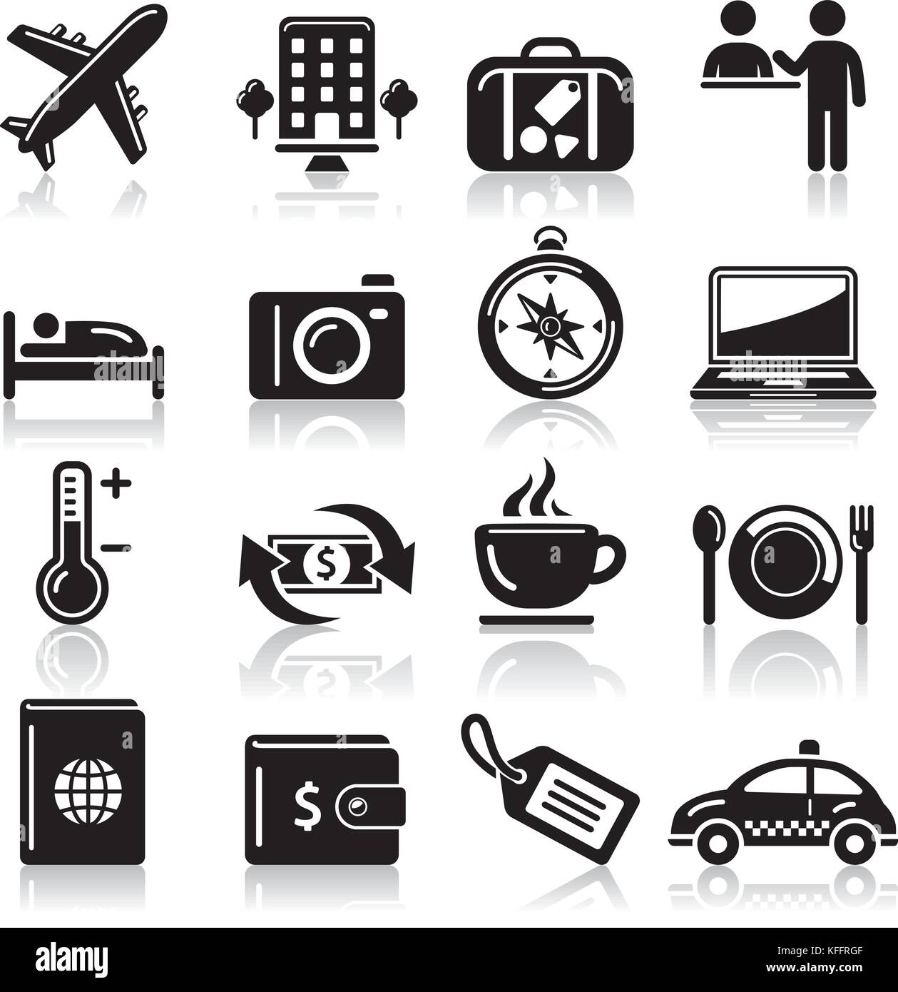 Travel icons set. Vector Illustrations Stock Vector Image & Art - Alamy