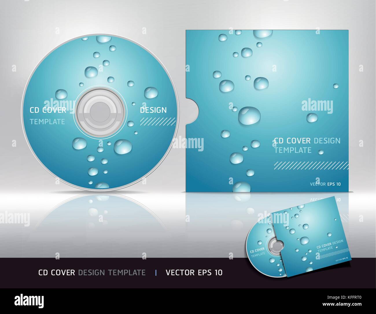 Ongekend Cd cover design template. Abstract background vector illustration QV-18