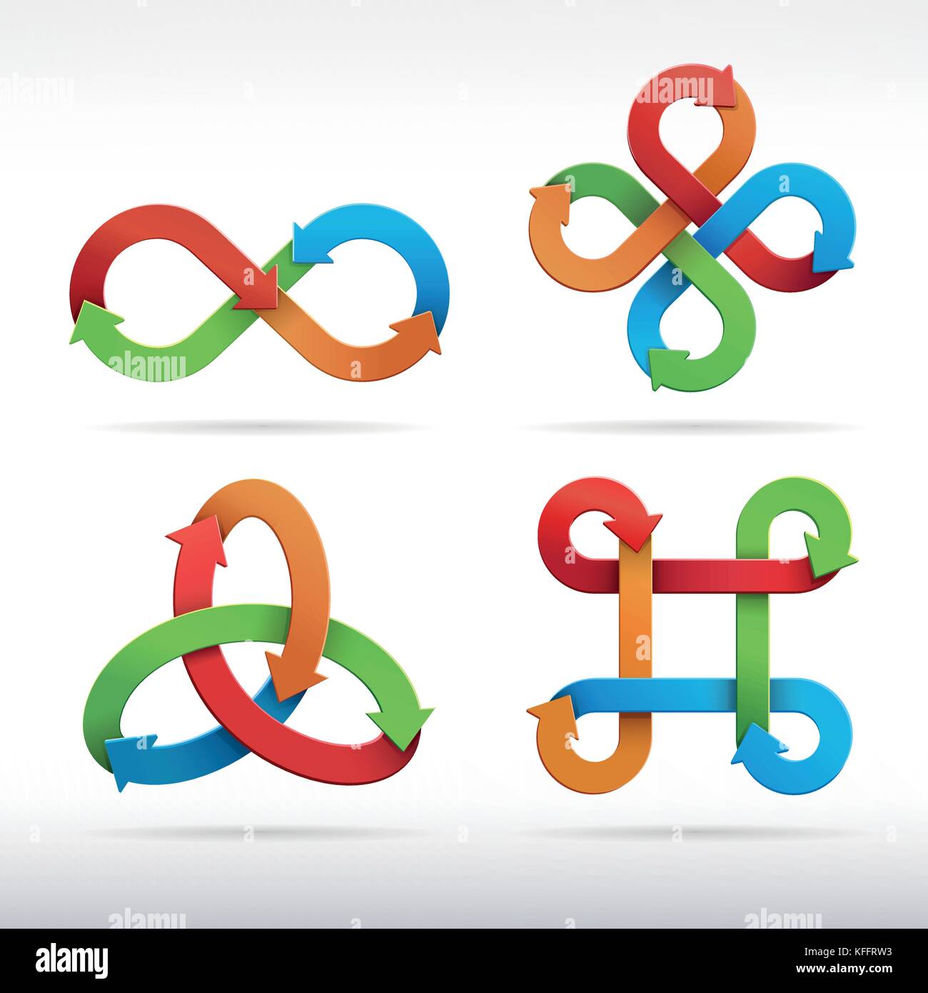Infinity symbol icons. Vector Illustration Stock Vector Image & Art - Alamy