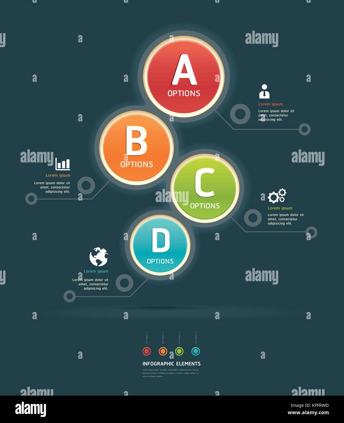 Infographic template. Vector illustration Stock Vector