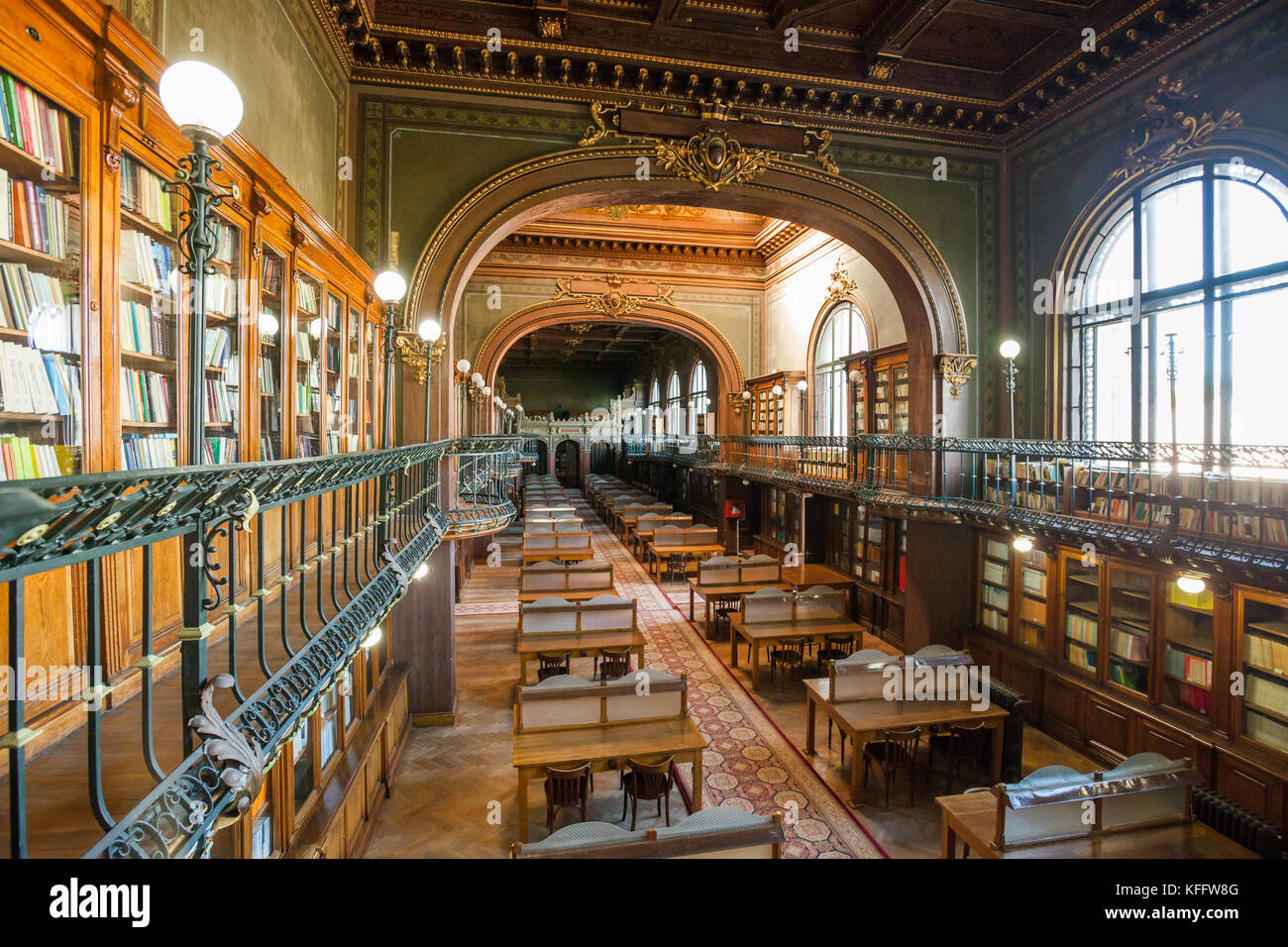 The grand library, Gheorghe Asachi Technical University of Iasi, Romania  Stock Photo - Alamy