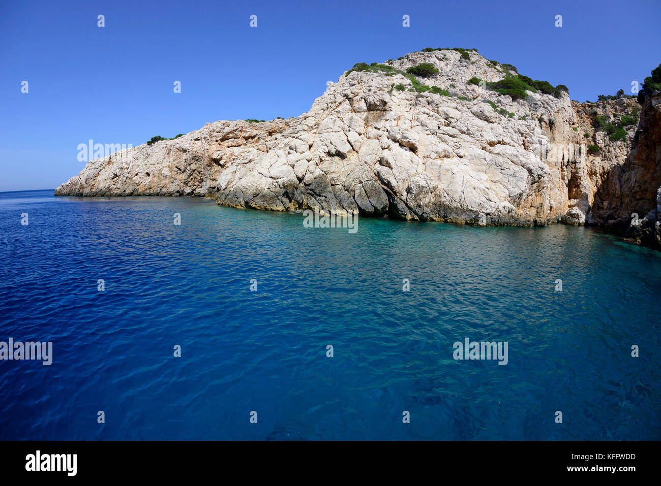 The quiet Bay of Island Susac, Nature Park Lastovo, Adriatic Sea, Mediterranean Sea, Island Susac, Nature Park Lastovo, Dalmatia, Croatia Stock Photo
