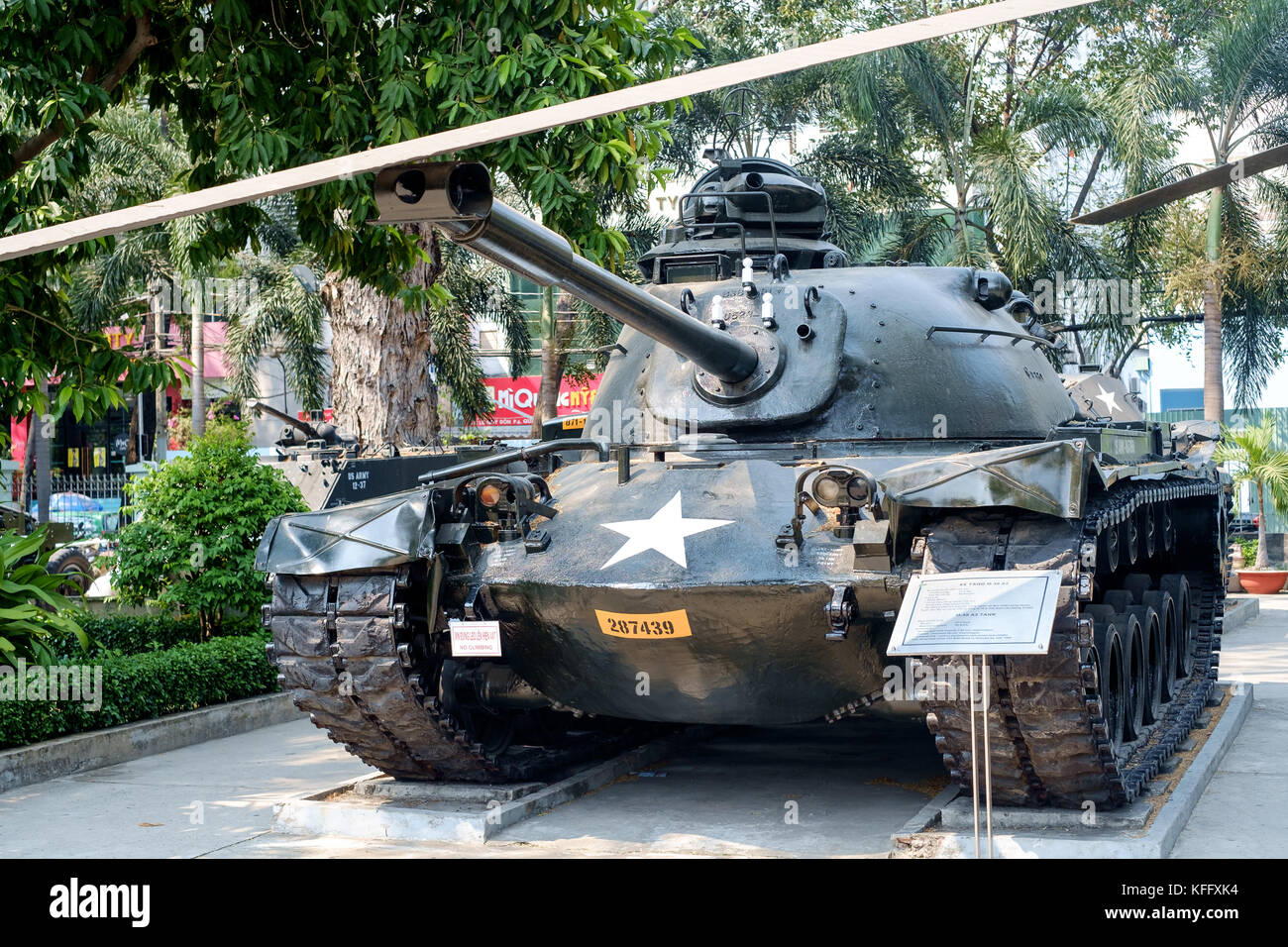 US M48 tank at the WAr Remnants Museum, Ho Chi Minh City, Vietnam Stock Photo