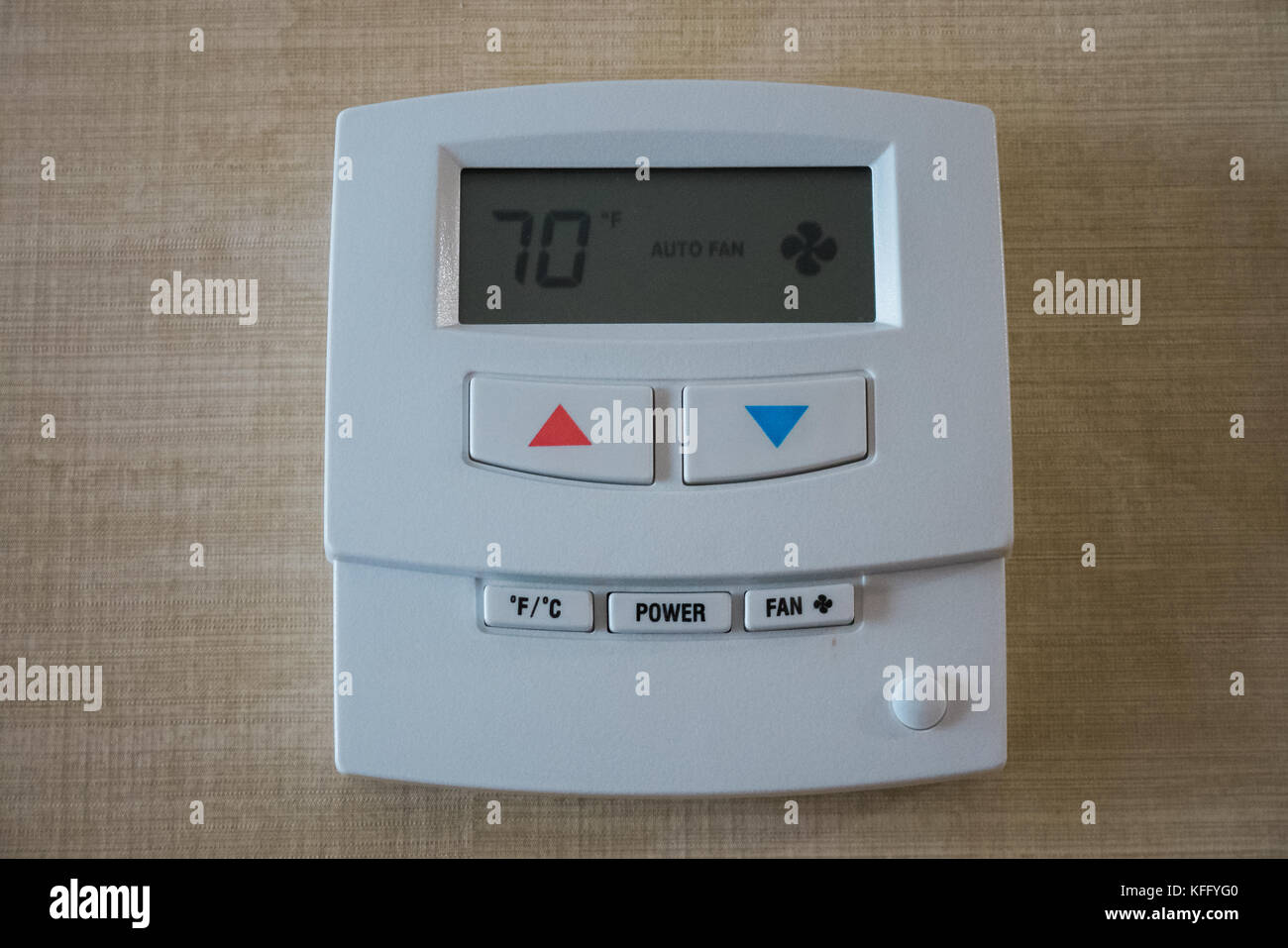 Thermostat in a hotel room Stock Photo - Alamy