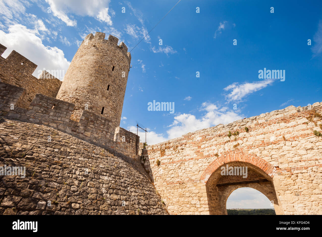 Castellan’s (Observatory) Tower, Kalemegdan Fortress, Belgrade, Serbia Stock Photo