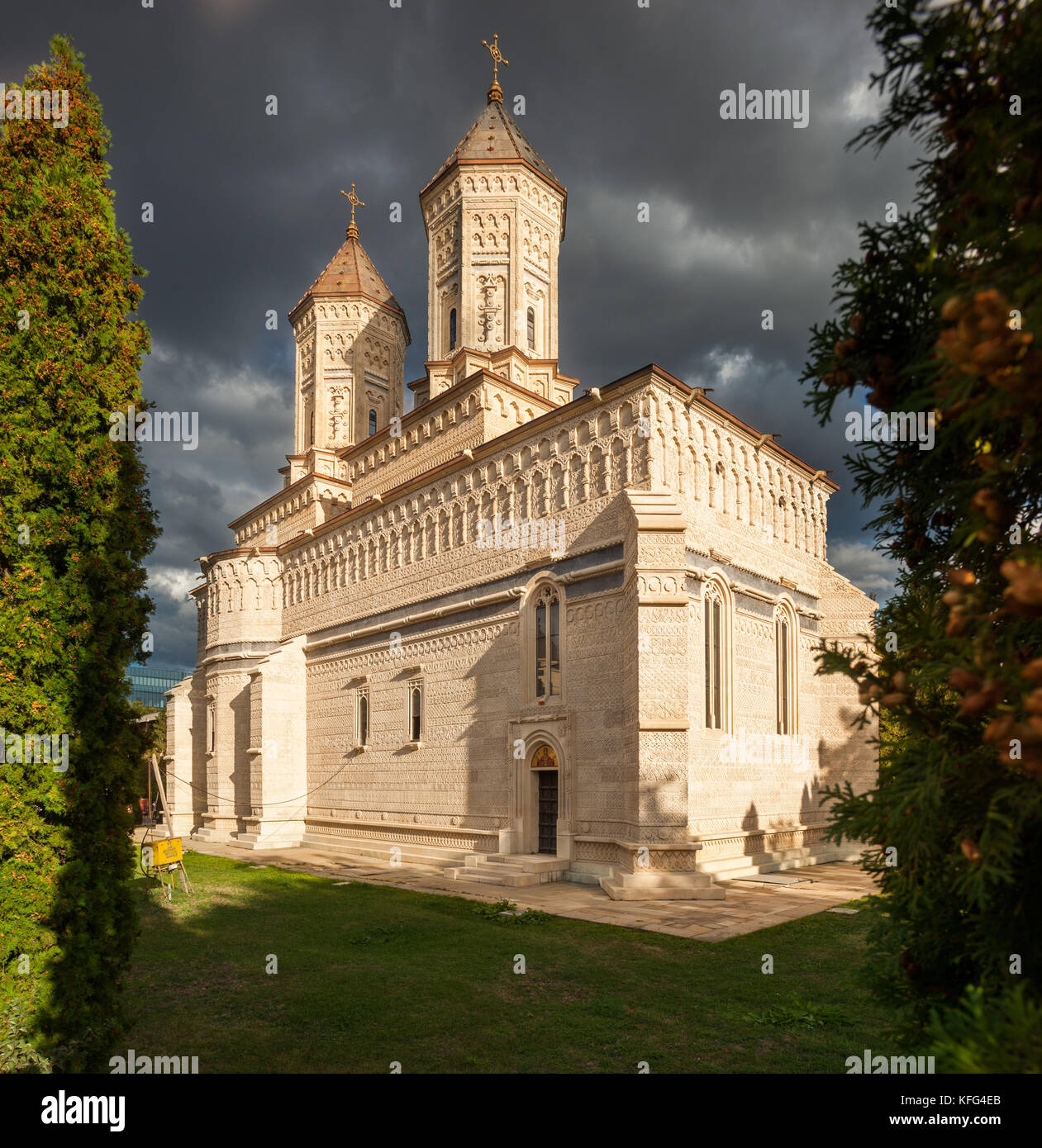 The Monastery Trei Ierarhi Church, Iasi, Romania Stock Photo