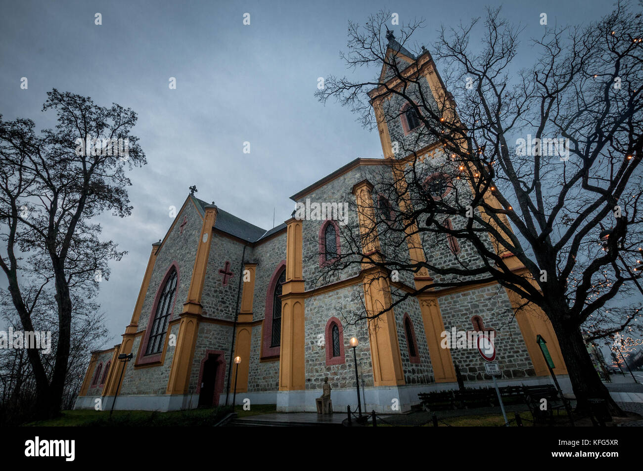Kostel sv. Jana Nepomuckého, Hluboká nad Vltavou Stock Photo