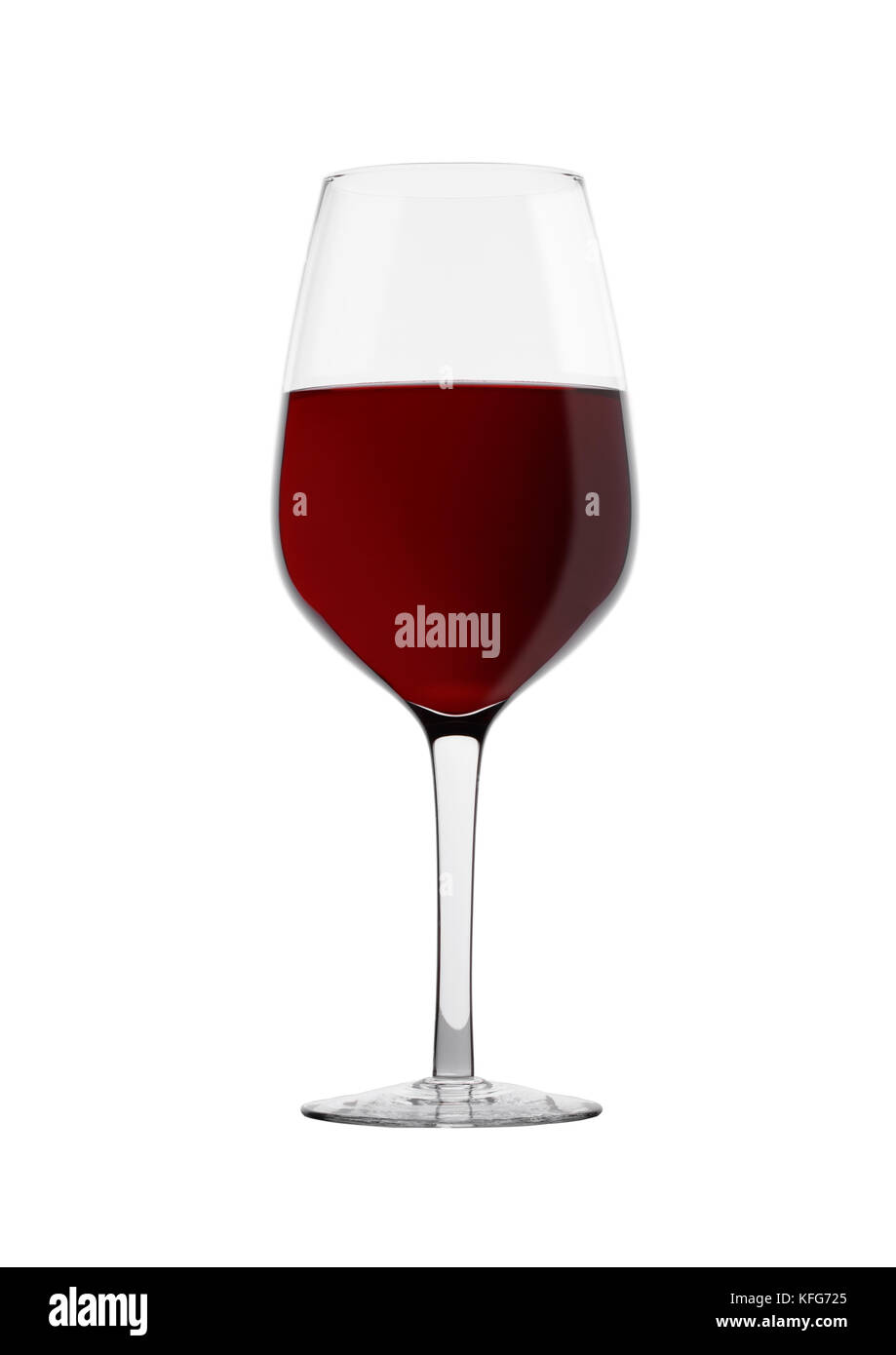 Glass of red wine isolated on white background Stock Photo - Alamy