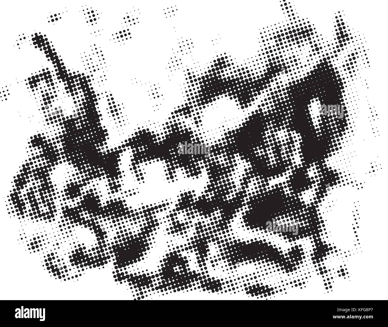 Black and white grunge texture. Abstract halftone background. Vector ...