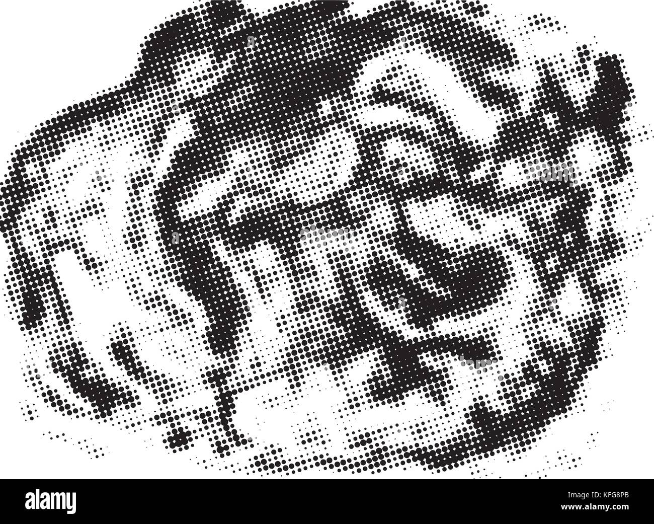 Black and white grunge texture. Abstract halftone background. Vector ...