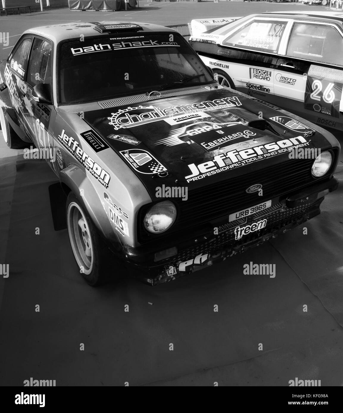 FORD ESCORT RS old racing car rally THE LEGEND 2017 the famous SAN MARINO historical race Stock Photo