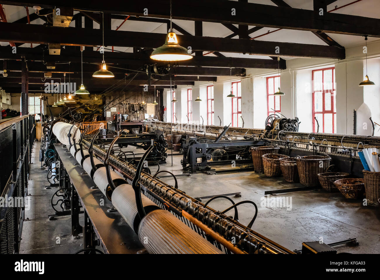 Textile Machinery at Leeds Industrial Museum, Armley Mills, West