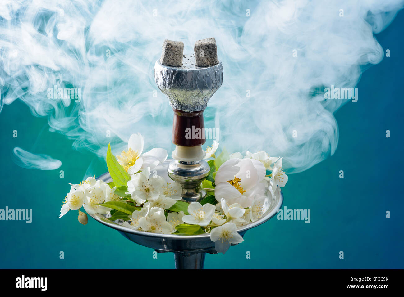 The hookah with the scent of jasmine Stock Photo Alamy